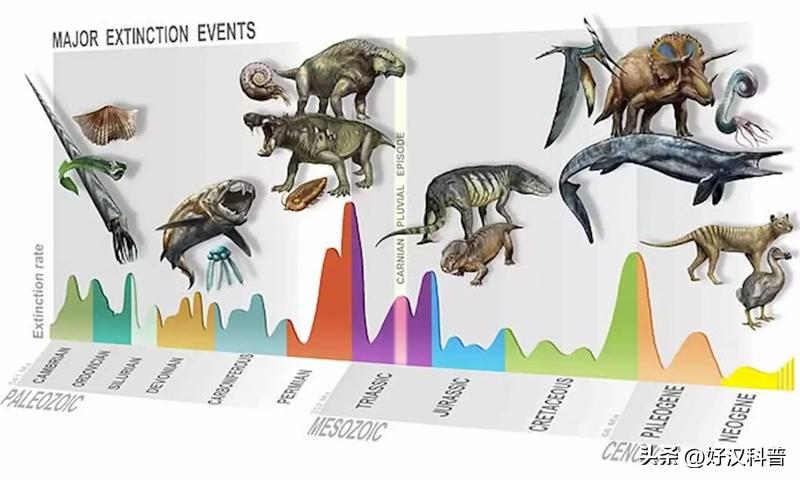 地球迄今为止出现过几次生物大灭绝事件（五次生物大灭绝）(图1)