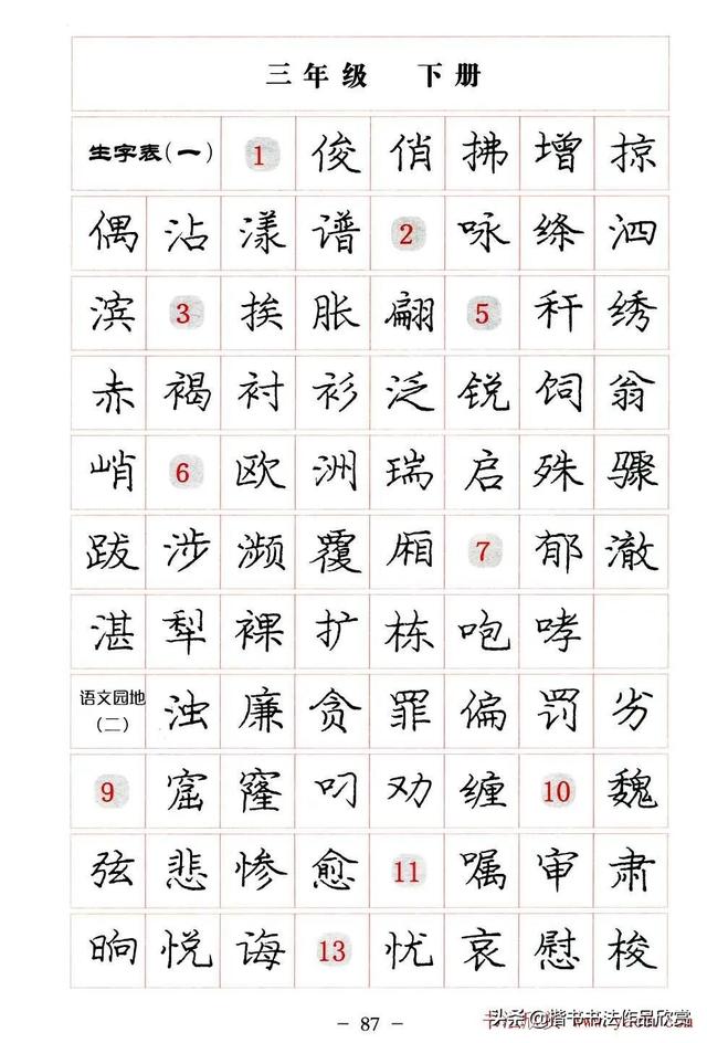 庞中华硬笔书法楷书字帖pdf（完整版庞中华硬笔楷书字帖）(87)