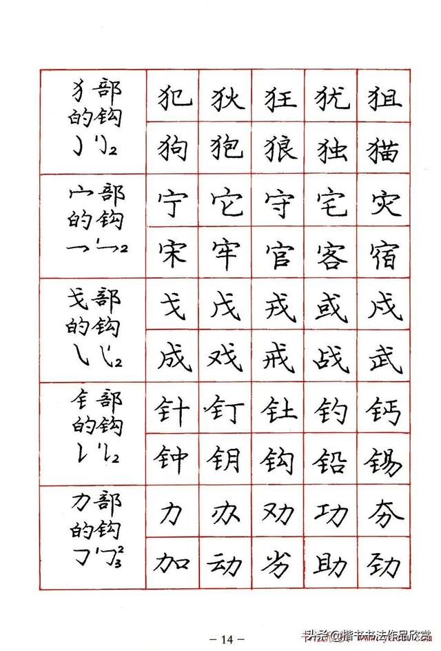 庞中华硬笔书法楷书字帖pdf（完整版庞中华硬笔楷书字帖）(14)