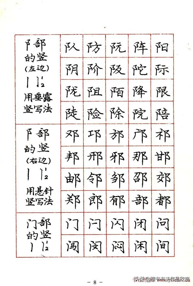 庞中华硬笔书法楷书字帖pdf（完整版庞中华硬笔楷书字帖）(8)