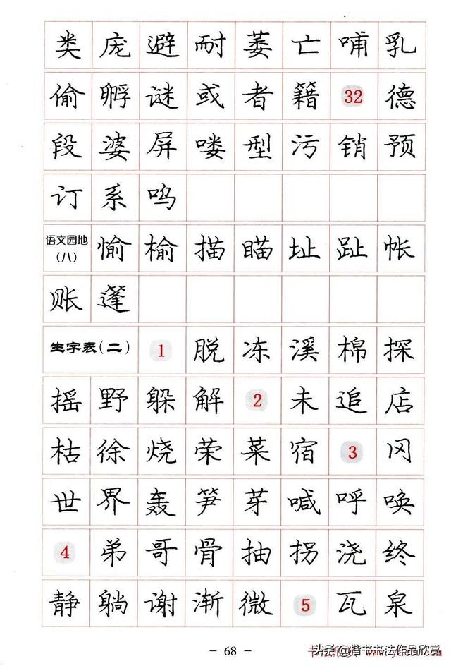 庞中华硬笔书法楷书字帖pdf（完整版庞中华硬笔楷书字帖）(68)