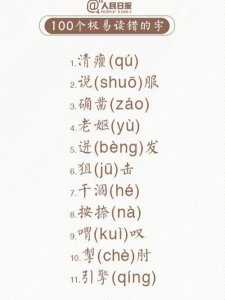 ​一千个最简单的字生僻字（每日识一字生僻字）