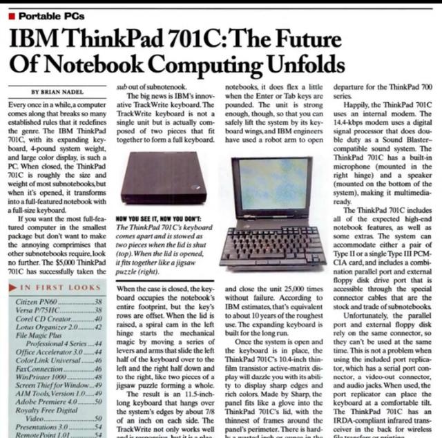 ibm牌子的thinkpad（这款25年前的ThinkPad曾是IBM的巅峰之作）(6)