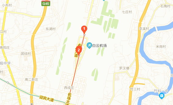 广州白云t2是机场南还是机场北,广州t2航站楼在机场南还是北图2