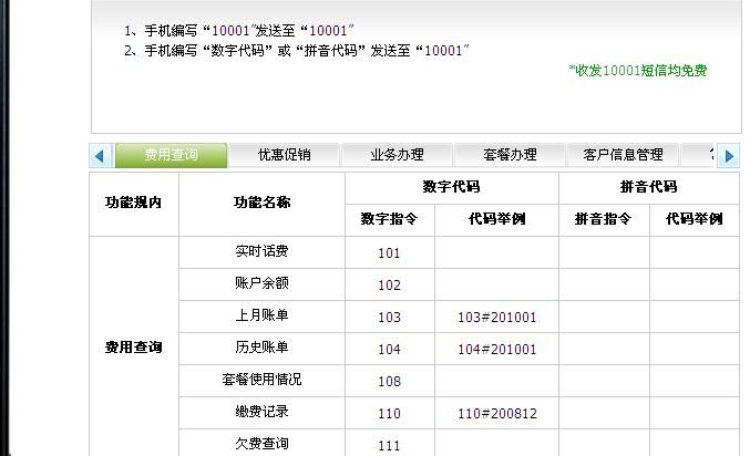 电信查询电码是多少