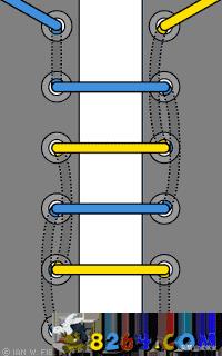 8种漂亮的系鞋带方法图解（8种漂亮的系鞋带方法）