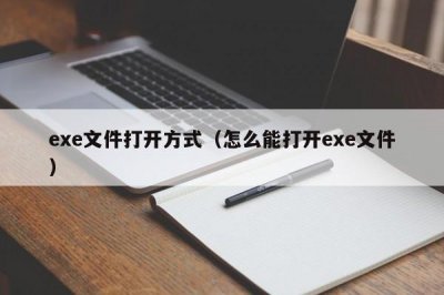 ​exe文件打开方式（怎么能打开exe文件）