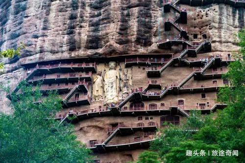 2、酒泉—麦积山石窟景区（麦积山石窟与莫高窟合并为国家5A级景区，为丝绸之路上的一颗璀璨明珠，与麦积山和敦煌是中国两大石窟艺术宝库。