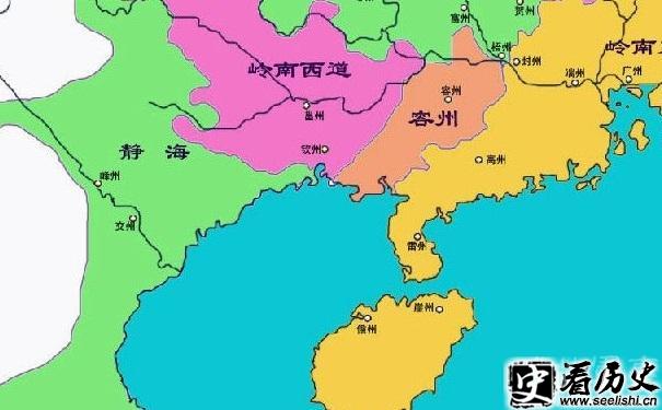 宋朝交趾独立地图