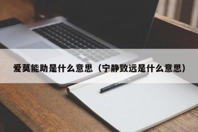 ​爱莫能助是什么意思（宁静致远是什么意思）