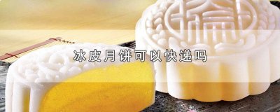 ​冰皮月饼怎么样才能寄到外地 顺丰快递可以寄冰皮月饼吗