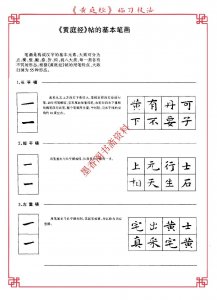 ​《黄庭经》临习技法